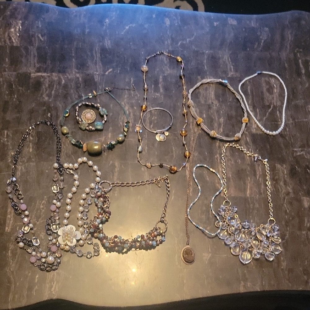 Elegant Multi-Color Necklace Set